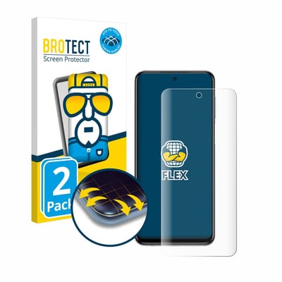 BROTECT - Screenprotector voor Xiaomi Redmi Note 9S / 9 Pro - Folie Beschermfolie transparant volledig dekking - 2 Stuks
