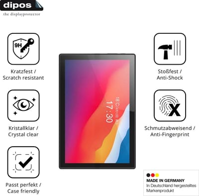 dipos – 2x Pantserfolie geschikt voor Crelander T30 Pro | 9H Screenprotector