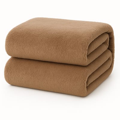 Decoware Teddy Fleece Hoeslaken 90x200 cm - Mink - Warm & Extra Zacht - Matrashoogte tot 30 cm