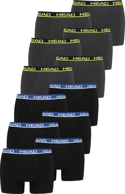 BOXERS Set van 12 stuks Head Basic Boxerbroek voor heren, shorts, ondergoed, ondergoed