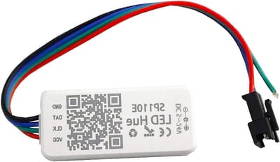 Bluetooth Controller voor LED Strip Licht 1024 Pixels, Compatibel met WS2811, WS2812B en SK9822, Geschikt voor iOS/Android App Besturing DC5 – 24V RGB/RGBW