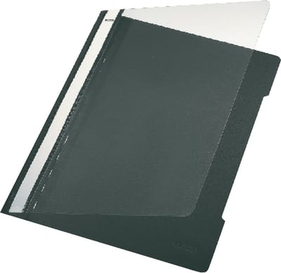 Snelhechter Leitz standaard A4 PVC zwart | 25 stuks