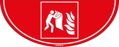 Blusdeken vloersticker F016 - 750 x 300 mm