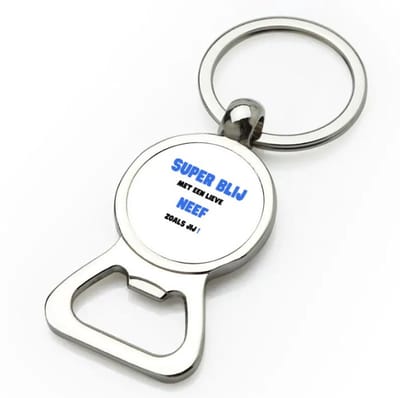 Akyol - super blij met een lieve neef zoals jij flesopener - Neef - de liefste neef - verjaardag - cadeautje voor neef - neef artikelen - kado - geschenk - 9 bij 3 cm