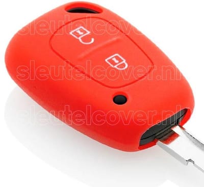 Autosleutel Hoesje geschikt voor Nissan - SleutelCover - Silicone Autosleutel Cover - Sleutelhoesje Rood