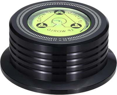 Draaitafel Stabilisator - Vinyl Gewicht - Muziek Luisteren - Ingebouwde Waterpas - 265 g - Zwart