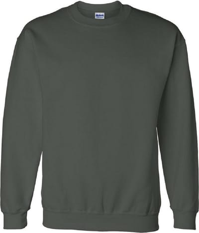 Gildan DryBlend Adult Set-In Crew Neck Sweatshirt (13 kleuren) (Bosgroen)