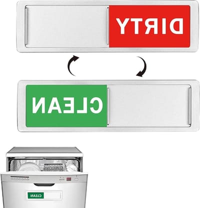 Magnet voor Vaatwasser - Clean Dirty Dishwasher - Keukenaccessoires - Rood-Groen - Vaatwasser Schoon Vuil Bord - Keuken Gadgets