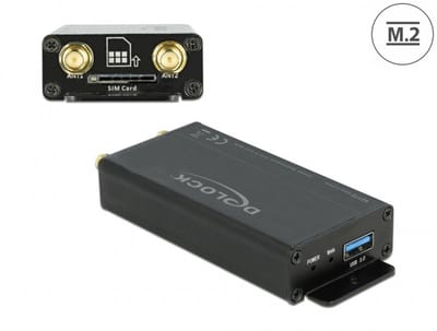 Delock USB 3.0 Converter for M.2 Key B module with SIM slot and enclosure