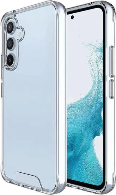Military Grade Transparant - Bumper HQ Siliconen TPU Cover Geschikt voor: Samsung Galaxy A14 Hoesje - Crystal Clear Case