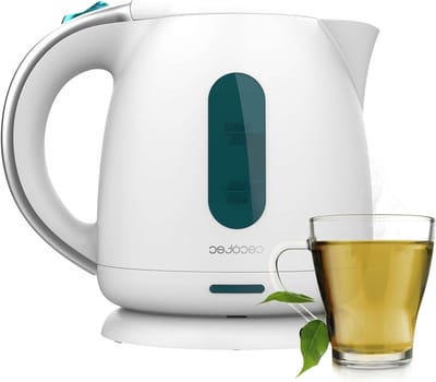 Elektrische Waterkoker - Snelkoker Warm Water - Drankjes Bereiden - Snelkookzone - 1 Liter - Wit