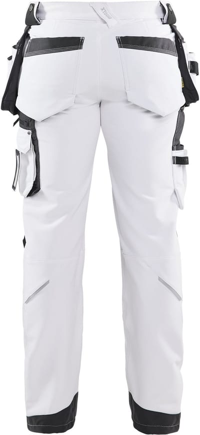 Blaklader Schildersbroek met 4-weg stretch 1079-1645 - Wit/Donkergrijs - D112