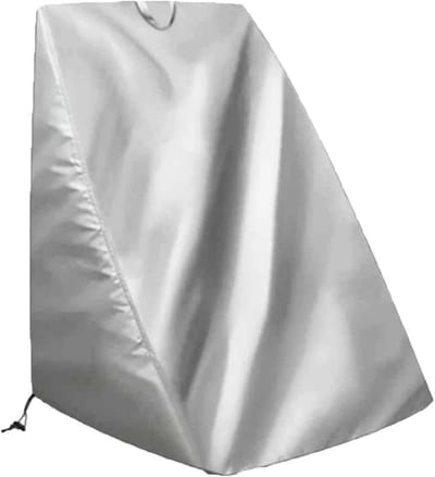 Beschermhoes Slanghaspel - Hoes Houder - Tuinonderhoud - Weerbestendig Materiaal - 66 x 63 x 8 cm - Zilver