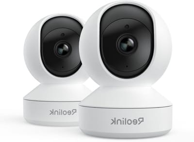 Beveiligingscamera - Dome camera - Huis bewaken - Automatische tracking - 2 Pack - Wit