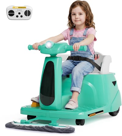Danky-Elektrische kinderauto met afstandsbediening – 12V ride-on auto voor kinderen 3-6 jaar – Groene speelgoedauto met veiligheidsgordel, vooruit/achteruit, dubbele stoelen – WH502