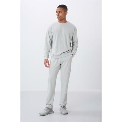 Heren Katoen-Polyester Fleece Sweatshirt en Broeken Set