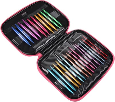 Candala haaknaalden, Rondbreinaald Verwisselbare breinaalden Glad Hoge sterkte 13 PCS Voor doe-het-zelf Thuis Weven Breien Craft Brei gereedschap