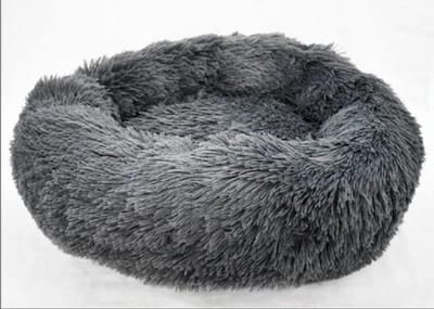 Topmast Fluffy Donut Dierenkussen - Hondenmand - Kattenmand - Superzacht - Wasbaar - 80 cm - Antraciet - - AKTIE