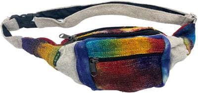 Ancient Wisdom - Tas - Tiedye heuptas van hennep - heuptas - tas - handgemaakt - kleurrijk - accessoires