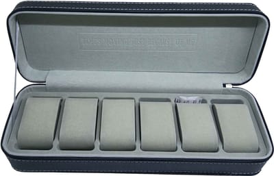 Luxe Koffer voor 6 Horloges - 33x7,5x11,5 cm