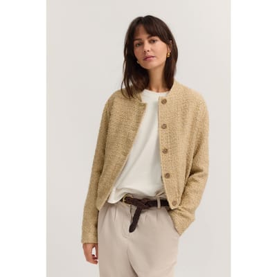 Bugatti Damen Jasje Boucle in blousonstijl