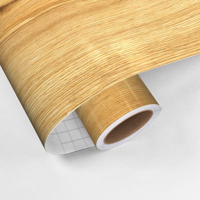 Zelfklevende vinylfolie op rol, per meter verkocht - Afwasbare sticker voor keukenmeubels, kasten en deuren - Warschau hout - 60x100cm