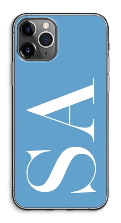 Gepersonaliseerd - Case Company® - Hoesje geschikt voor iPhone 11 Pro Max hoesje - Monogram N°2 - Soft Cover Telefoonhoesje - Bescherming aan alle Kanten en Schermrand