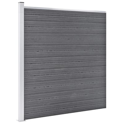 vidaXL - Schutting - 353x186 - cm - HKC - grijs