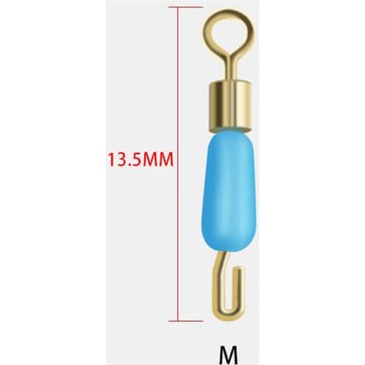 Connecteur de pêche, pivots roulants, connecteur de cerceau de pêche en acier inoxydable, matériel de pêche M---10pcs