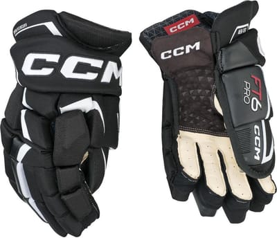 CCM - Jetspeed FT6 Pro - IJshockeyhandschoenen - Kinderen - Zwart - Wit - 11