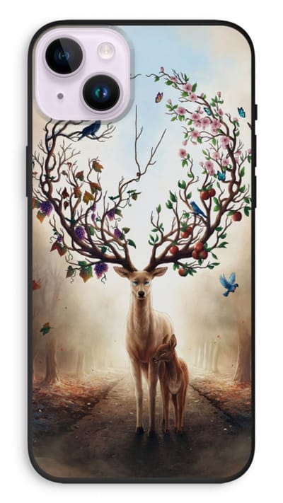 Case Company® - Hoesje geschikt voor iPhone 14 Plus hoesje - Seasons Change - Biologisch Afbreekbaar Telefoonhoesje - Bescherming alle Kanten en Schermrand