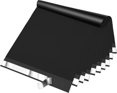 Poly Mailers 14.5x19 Inch - 50 Stuks - Waterdichte Verzendzakken voor Kleding - Zelfklevende Shipping Enveloppen voor Kleine Bedrijven - Lichtgewicht en Stevig - Zwart