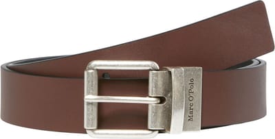 Marc O'Polo Leren Riem Bode Belt W110 Crimson Brown Bruine