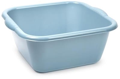 Plasticforte Afwasbak - Teil - 6 liter - lichtblauw - kunststof - 31 x 29 x 13 cm - schoonmaak