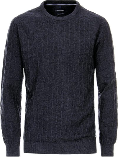 Casa Moda Nordic Expedition Trui Met Lamswol Ronde Hals - M
