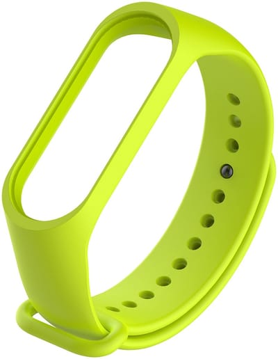 By Qubix - Geschikt voor Xiaomi Mi band 3 / 4 / 5 / 6 / 7 bandje OneColor - Groen