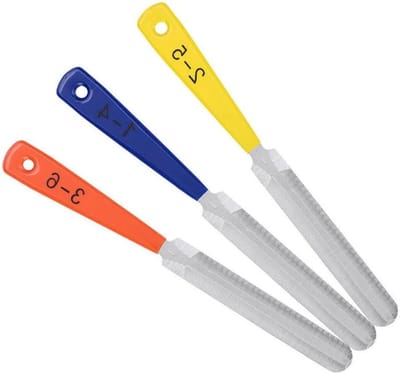 Gitaar Moer Vijlen - Reparatie Tool - Muziek Instrument Onderhoud - Duurzaam Antiroest - 3 Stuks - Zilver