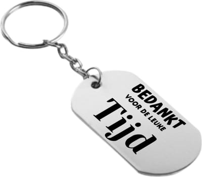 Akyol - bedankt voor de leuke tijd sleutelhanger - Bedankt - familie collega - cadeau - 54 x 29mm