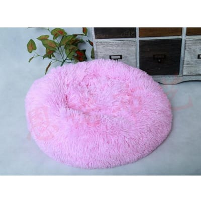 Niche pour chien et chat, nid rond en fourrure longue, lit pour chien fermé, chaud, usage général, produits pour animaux de compagnie en hiver 3XL 100*100