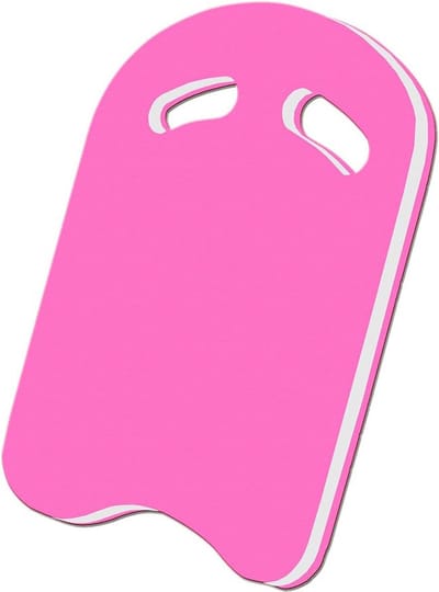 BECO zwemplankje/ Kickboard met handvaten - roze/wit