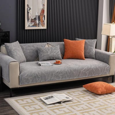 Jacquard Chenille Sofahoes Vier Seizoenen Universele Antislip Woonkamer Sofa Kussen Moderne Lichte Luxe Minimalistische Stijl Hoes 70x70cm 1pcs