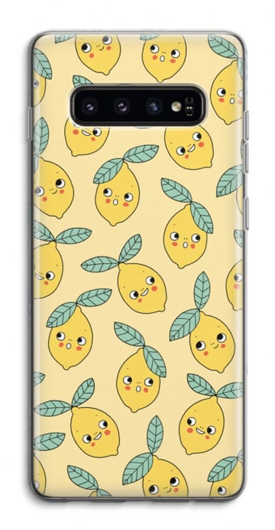Case Company® - Hoesje geschikt voor Samsung Galaxy S10 4G hoesje - Citroenen - Soft Cover Telefoonhoesje - Bescherming aan alle Kanten en Schermrand