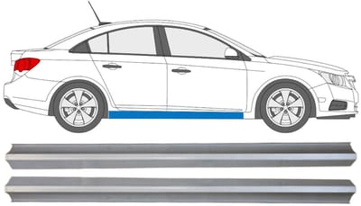 Reparatie dorpel onderste deel voor Chevrolet Cruze 2009-2014 / Links + Rechts