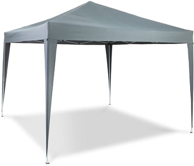 Lifa Garden Partytent - Opvouwbaar - Easy up - 3x3m - Incl. Obergtas - Paviljoen- Antraciet