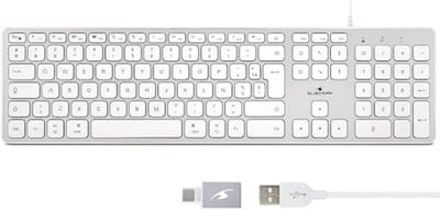 Kabel QWERTY-toetsenbord voor Mac - Stil en Concaaf met Multimedia Toegang
