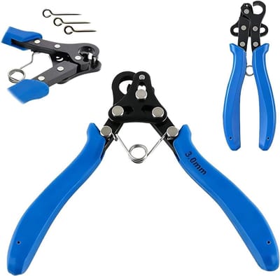 Kralentang Oogjes Maken - 3mm Oogjestang voor Sieraden Maken - 1-Step Looper Tang - Automatische Draadbuigtang & Kniptang - Voor Metaaldraad, Oorbellen & Hangers - Koolstofstaal