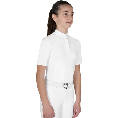Wedstrijdpolo voor meisjes Equestro Basic