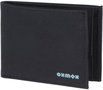 oxmox portemonnee New Cryptan RFID Protect Pocketbörse Pure 2.0 Print Cyan Black zwart