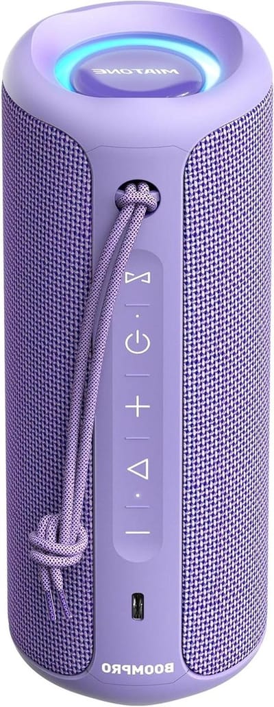 Draagbare Bluetooth Luidspreker - Draadloze Speaker - Muziek Luisteren Buiten - IPX7 Waterdicht - 36W Stereo - Paars