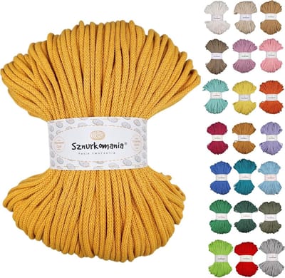 Gevlochten Katoenen Koord 5mm - 100 Meter - Ideaal voor Macramé en Haken in Diverse Kleuren